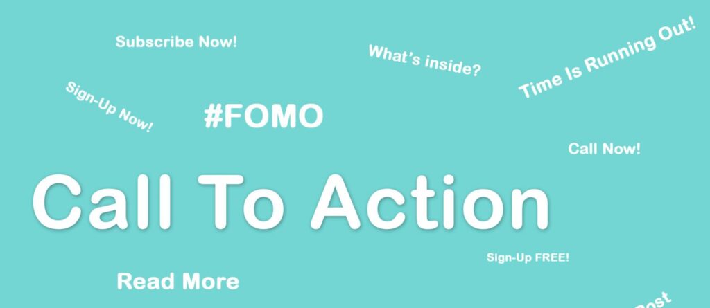 Picture of call to action banner