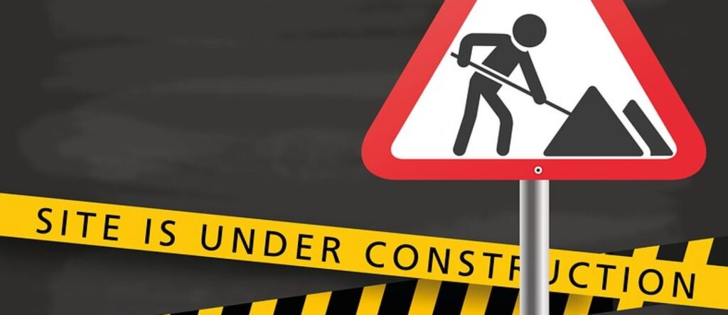 Picture of website construction